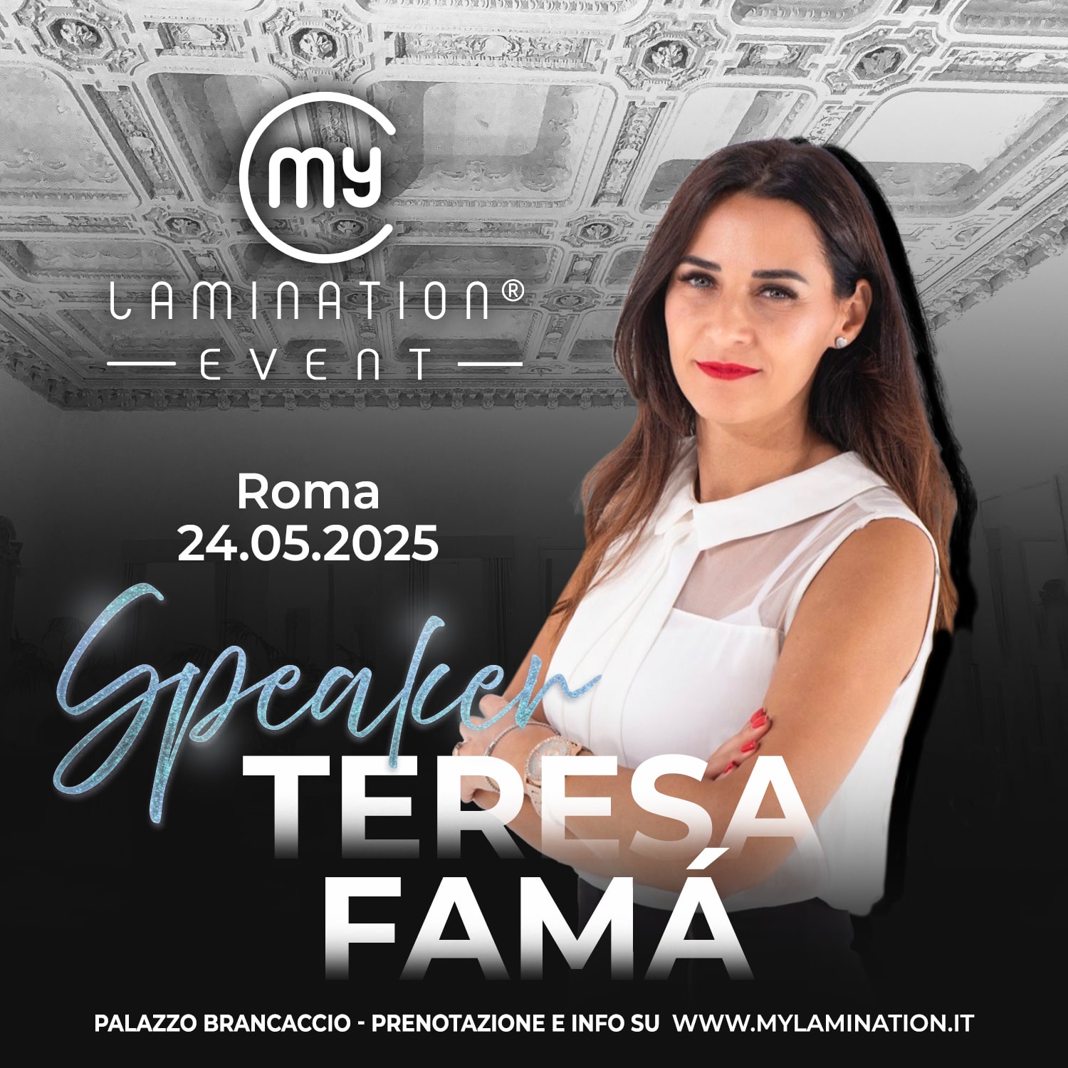 Teresa Fama speaker my lamination event 2025